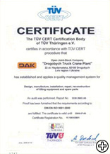 TUV Certificate